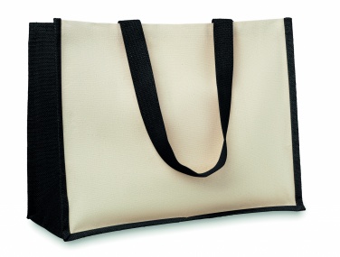 Logotrade promotional giveaway image of: Jute and canvas shopping bag