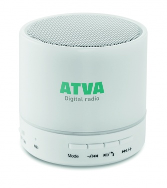 Logotrade promotional products photo of: Round wireless speaker LED