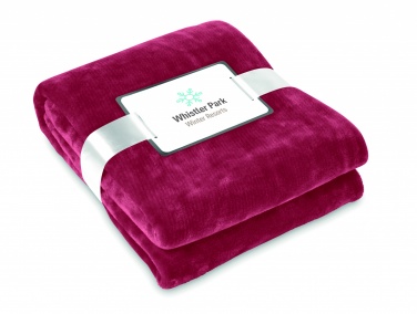 Logo trade promotional giveaway photo of: Blanket flannel