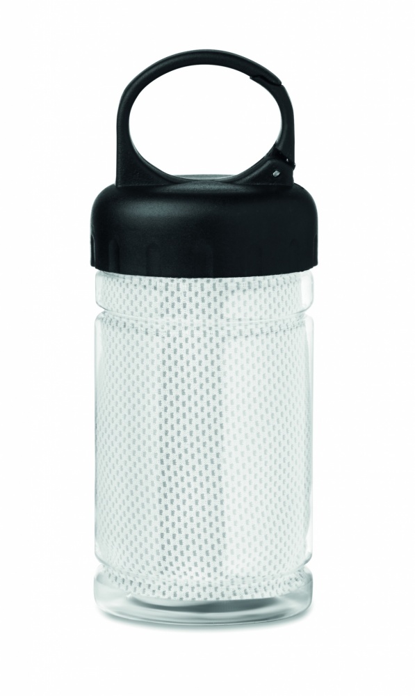 Logo trade advertising products picture of: Cooling towel in PET bottle
