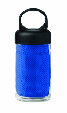 Logo trade promotional merchandise photo of: Cooling towel in PET bottle