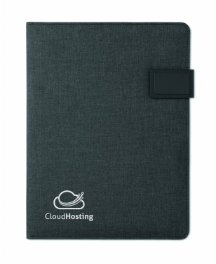 Logo trade promotional product photo of: A4 folder with power bank