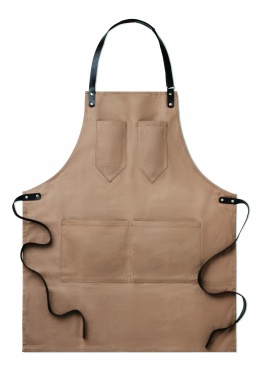 Logo trade promotional giveaways image of: Apron in leather