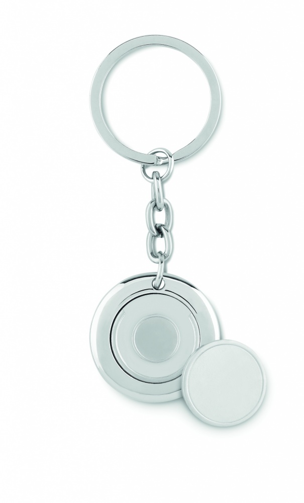 Logotrade business gift image of: Key ring with token Cēsis