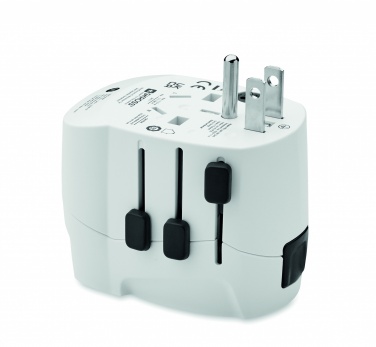 Logo trade corporate gifts image of: PRO Light 2x USB. 3-pole