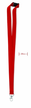 Logo trade corporate gift photo of: Lanyard with metal hook 20 mm