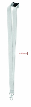 Logo trade promotional merchandise photo of: Lanyard with metal hook 20 mm