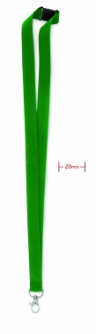 Logo trade promotional merchandise image of: Lanyard with metal hook 20 mm