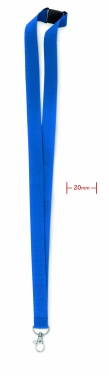 Logotrade advertising products photo of: Lanyard with metal hook 20 mm
