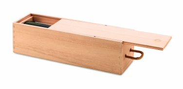 Logo trade corporate gifts picture of: Wooden wine box