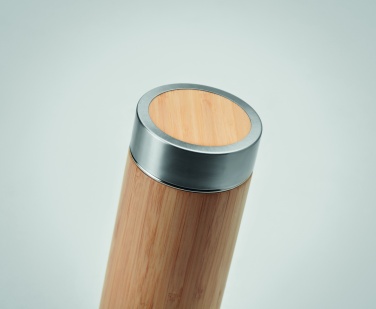 Logo trade promotional product photo of: Double wall bamboo flask 400ml