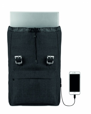 Logo trade promotional item photo of: Backpack in 600D polyester