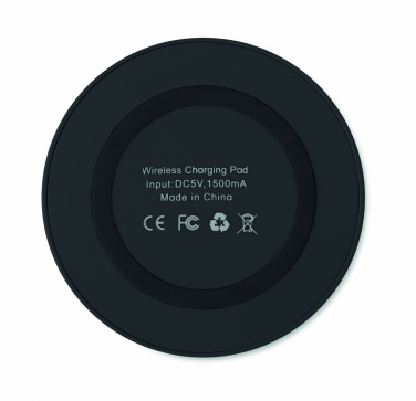 Logo trade promotional giveaways image of: Small wireless charger 5W