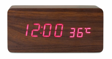 Logotrade promotional giveaway picture of: LED clock/5W wireless charger