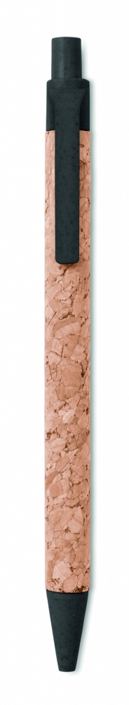 Logotrade promotional giveaway image of: Cork/ Wheat Straw/ABS ball pen