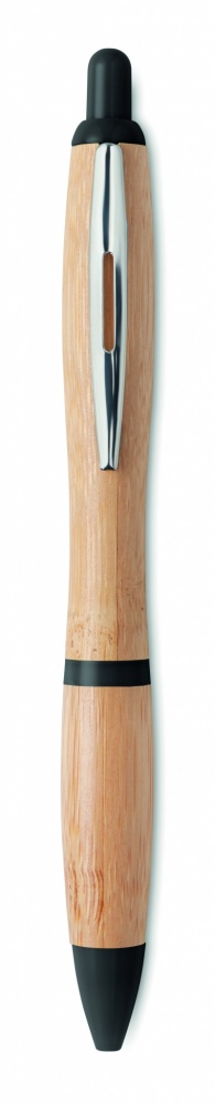 Logotrade promotional gift picture of: Ballpoint pen made of ABS and bamboo
