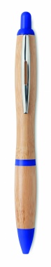 Logo trade promotional gifts image of: Ballpoint pen made of ABS and bamboo