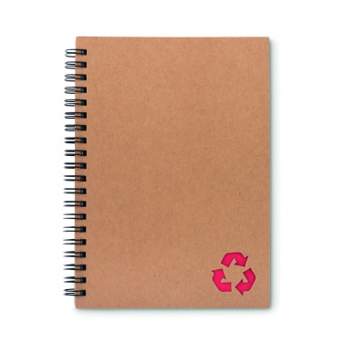 Logo trade promotional giveaways image of: Mineral paper notebook 70 line