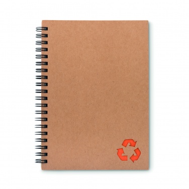 Logo trade business gifts image of: Mineral paper notebook 70 line