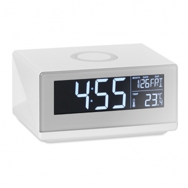 Logotrade promotional merchandise image of: LED clock & wireless charger5W