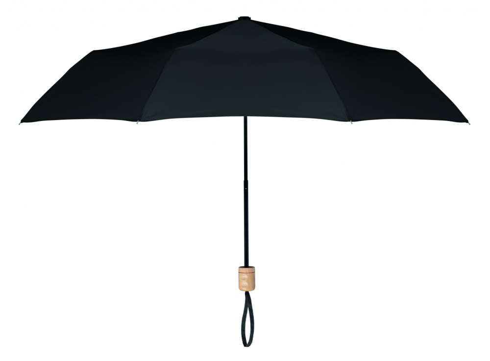 Logo trade promotional item photo of: 21 inch RPET foldable umbrella