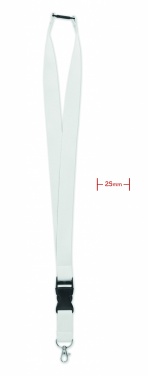 Logotrade advertising products photo of: Lanyard with metal hook 25mm
