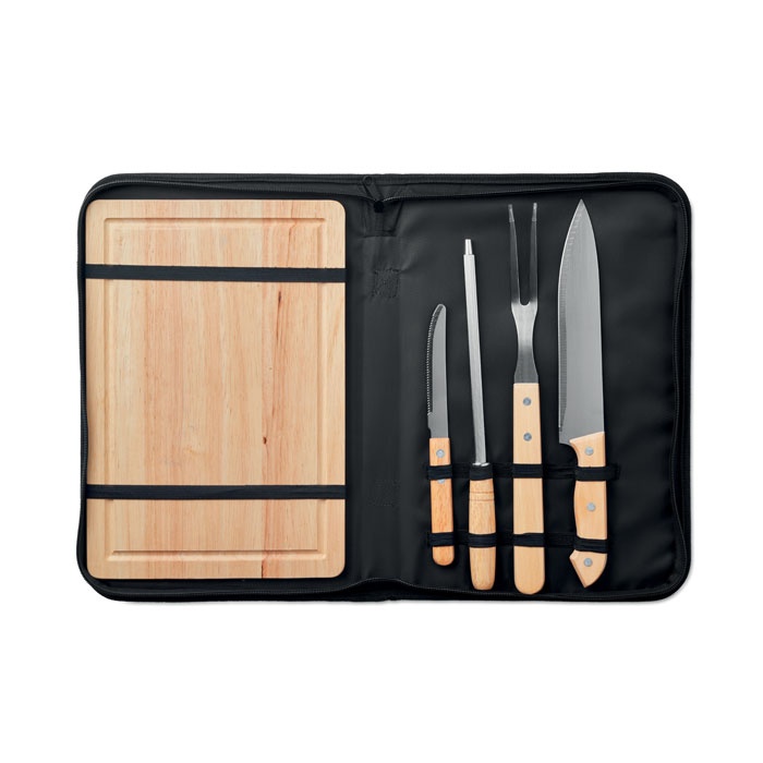 Logotrade promotional giveaway picture of: Set of 4 BBQ Grilling accessori