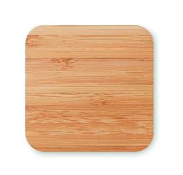 Logo trade promotional products image of: Bamboo wireless charge pad 5W