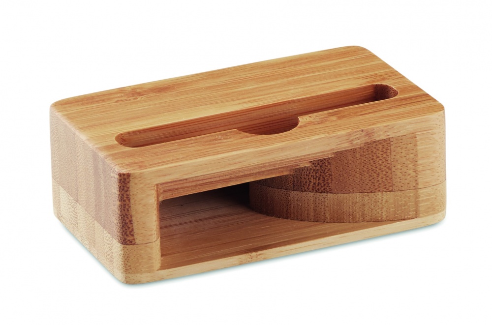 Logotrade promotional giveaways photo of: Bamboo phone stand-amplifier CARACOL