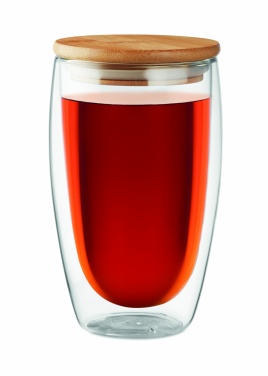 Logotrade business gift image of: Double wall  glass 450 ml Frankfurt