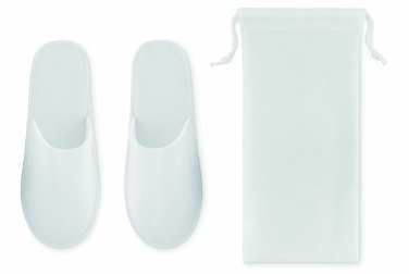 Logo trade advertising product photo of: Pair of slippers in pouch