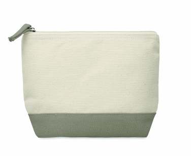 Logo trade promotional giveaway photo of: Bicolour cotton cosmetic bag
