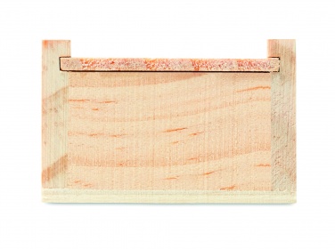 Logo trade promotional gifts image of: Stationery set in wooden box