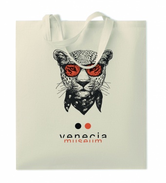 Logo trade promotional giveaways picture of: 140gr/m² cotton shopping bag
