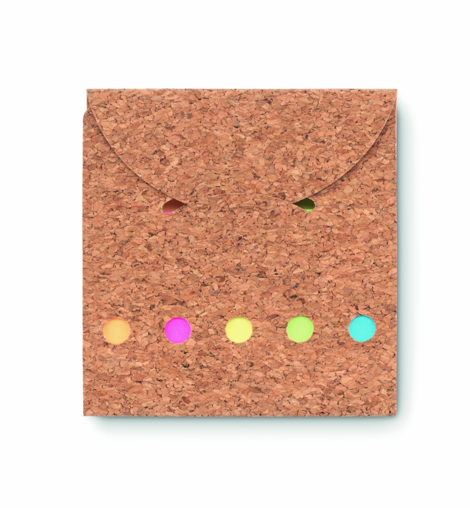 Logotrade advertising product picture of: Cork sticky note memo pad