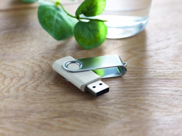 Logo trade promotional giveaways picture of: Wheat straw PP 50/50 USB 16GB