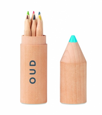 Logo trade advertising product photo of: 6 pencils in wooden box