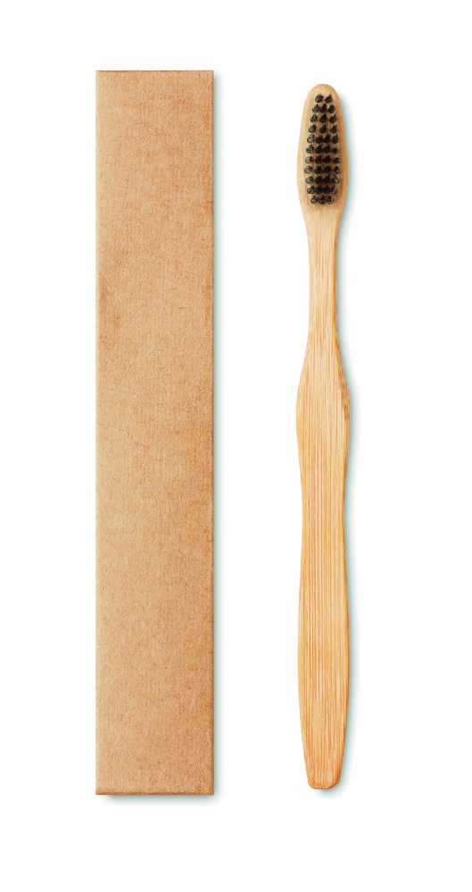 Logotrade promotional item image of: Bamboo toothbrush in Kraft box