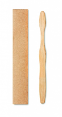 Logotrade promotional product image of: Bamboo toothbrush in Kraft box