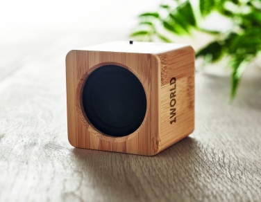Logotrade promotional gift picture of: Bamboo wireless speaker
