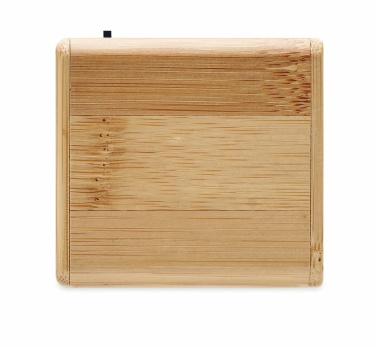 Logo trade advertising product photo of: Bamboo wireless speaker