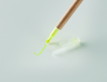 Logotrade promotional item image of: 2 in 1 carton pen highlighter