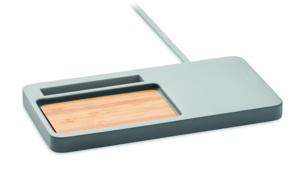 Logo trade promotional merchandise photo of: Wireless charging organizer10W