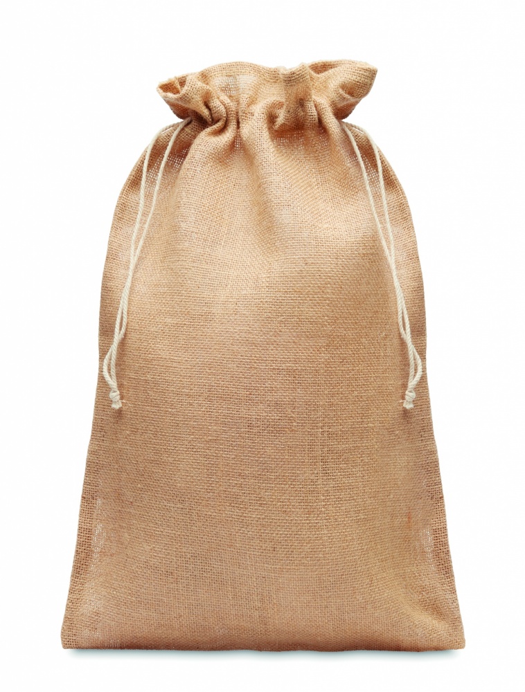 Logotrade promotional item picture of: Large jute gift bag 30x47 cm