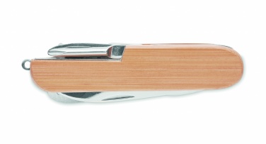Logotrade promotional merchandise picture of: Multi tool pocket knife bamboo