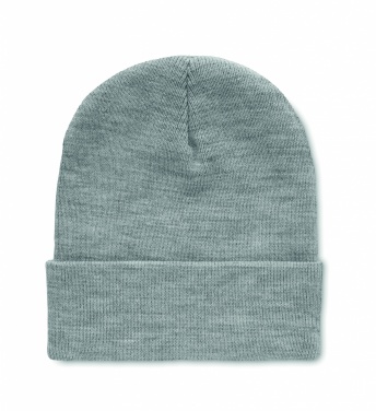 Logo trade promotional merchandise image of: Beanie in RPET with cuff