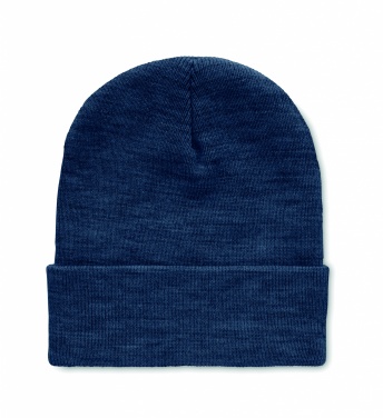 Logo trade promotional items image of: Beanie in RPET with cuff
