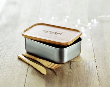 Logo trade promotional merchandise image of: Stainless steel lunchbox 600ml