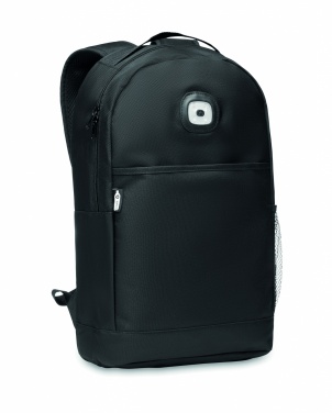 Logotrade promotional gift picture of: Backpack in RPET & COB light