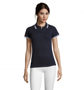 Logo trade promotional merchandise picture of: PASADENA women polo 200g